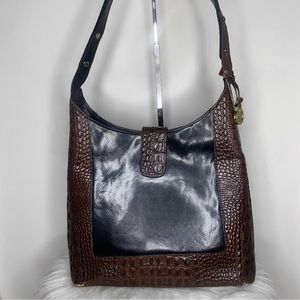 ❌SOLD❌ Brahmin Crocodile Leather Tote Bag